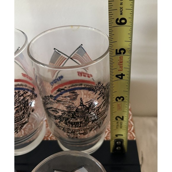 VTG Happy Birthday America Commemorative Glassware 1776-1976 Bicentennial USA 4 - Picture 7 of 9